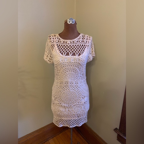 Zara Dresses Zara Knit Crochet Knit Dress With Liner Poshmark